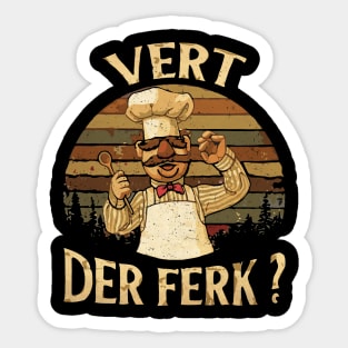 VINTAGE - Swedish Chef Sticker